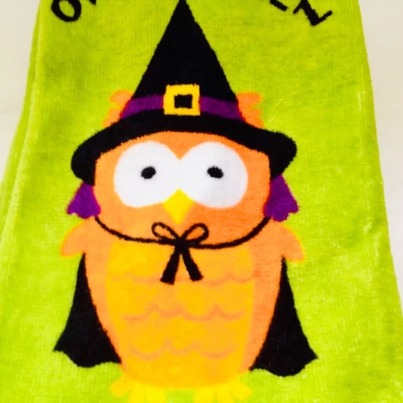 2 Halloween Happy Owl-Owen Witch Kitchen Towels - Picture 2 of 4